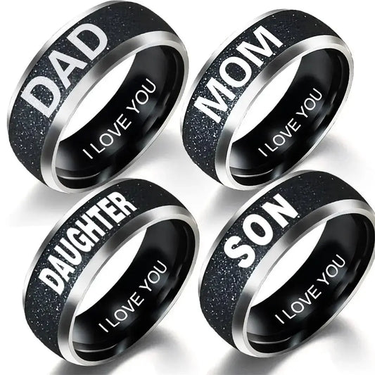 Unique Dad Gift - Engraved Family Ring for Loved Ones by EPR