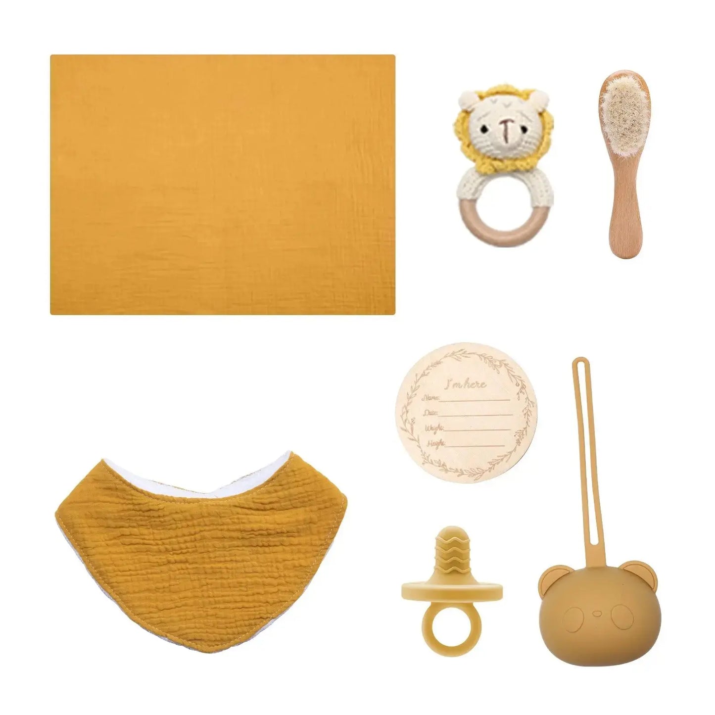 Bamboo Cotton Baby Grooming Gift Set for Newborn Essentials by EPR
