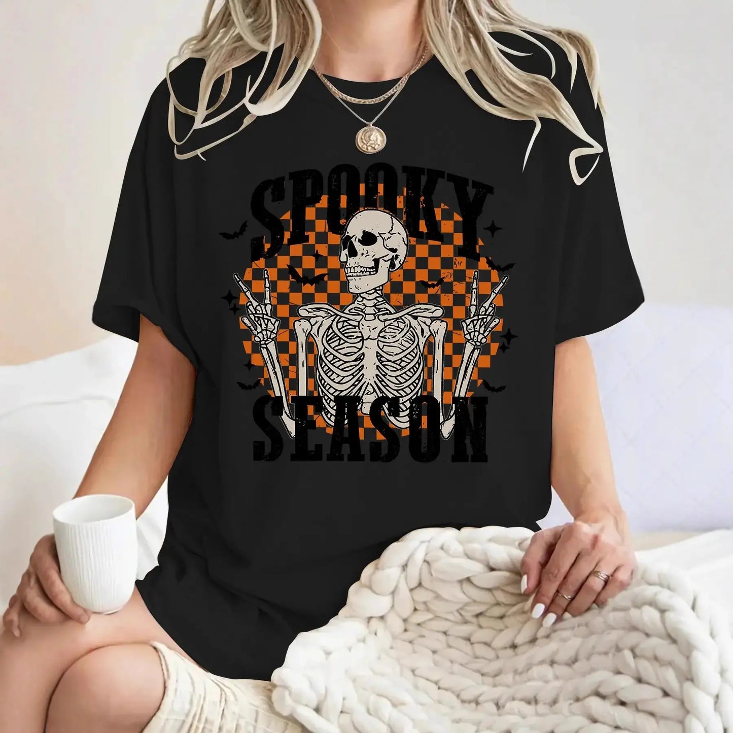 Women’s Stylish Halloween Graphic T-Shirt for Women - Spooky Tee by EPR