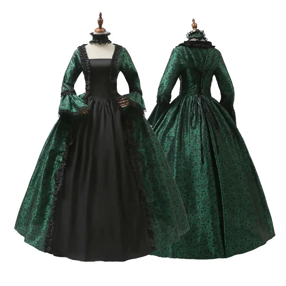 Gothic Halloween Costume Women - Victorian Long Dress Outfit by EPR
