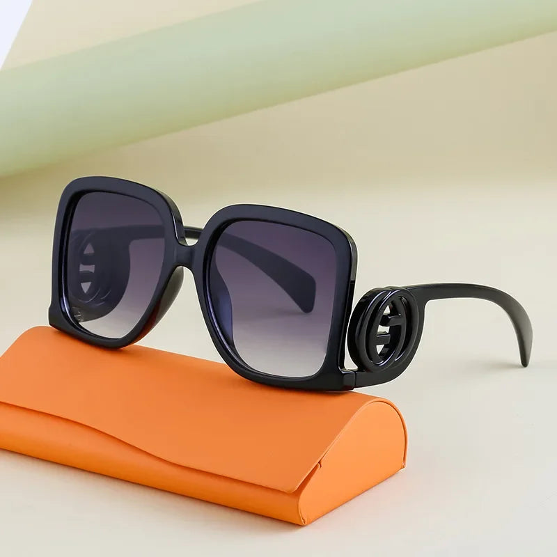 Stylish Oversized Square Sunglasses for Trendy Women - Cherished Harbor Gifts