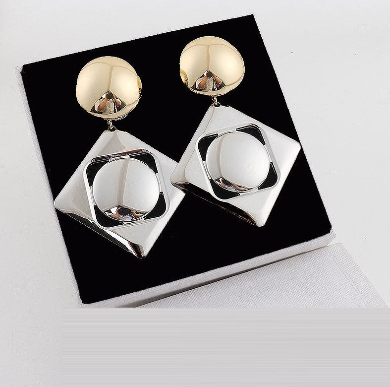 Stylish Geometric Diamond Earrings for Modern Women - Cherished Harbor Gifts