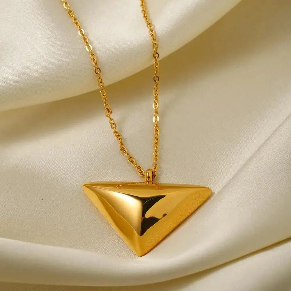 Triangle pendant necklace jewelry simple design jewelry by eprolo