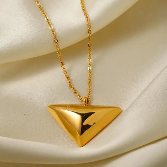 Triangle pendant necklace jewelry simple design jewelry by eprolo