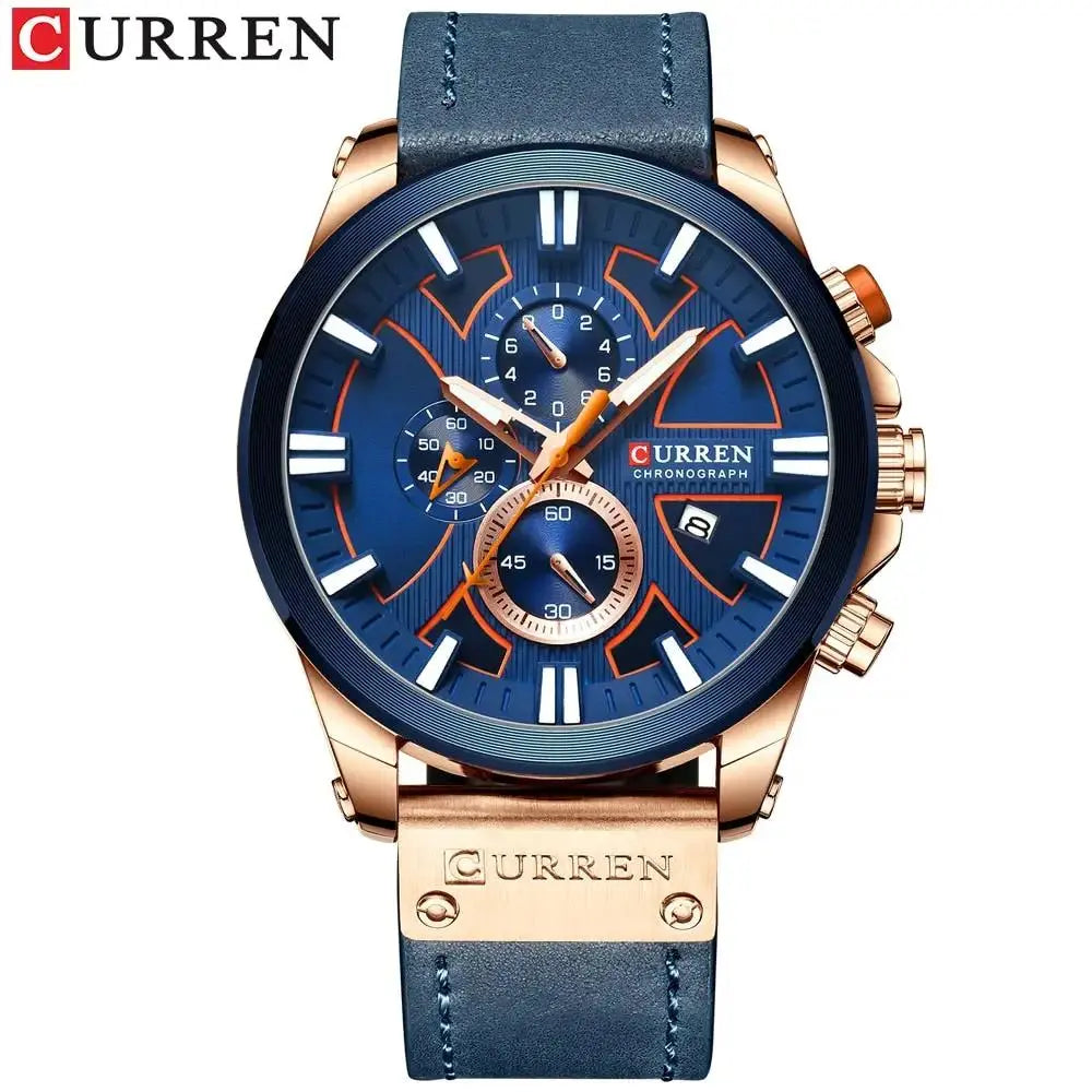 Stylish Men's Leather Chronograph Watch for Every Occasion by EPR