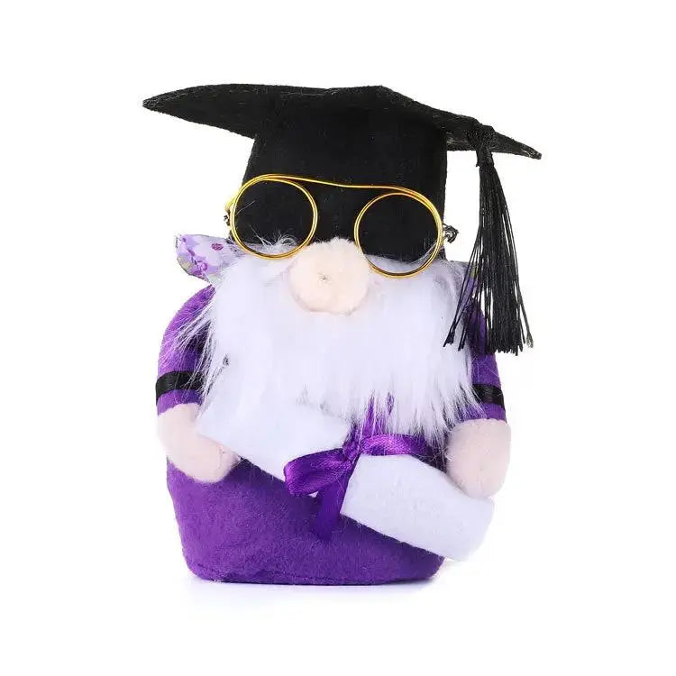 New graduation season faceless old man decoration gift American wearing glasses bachelor stuffed doll dwarf by eprolo