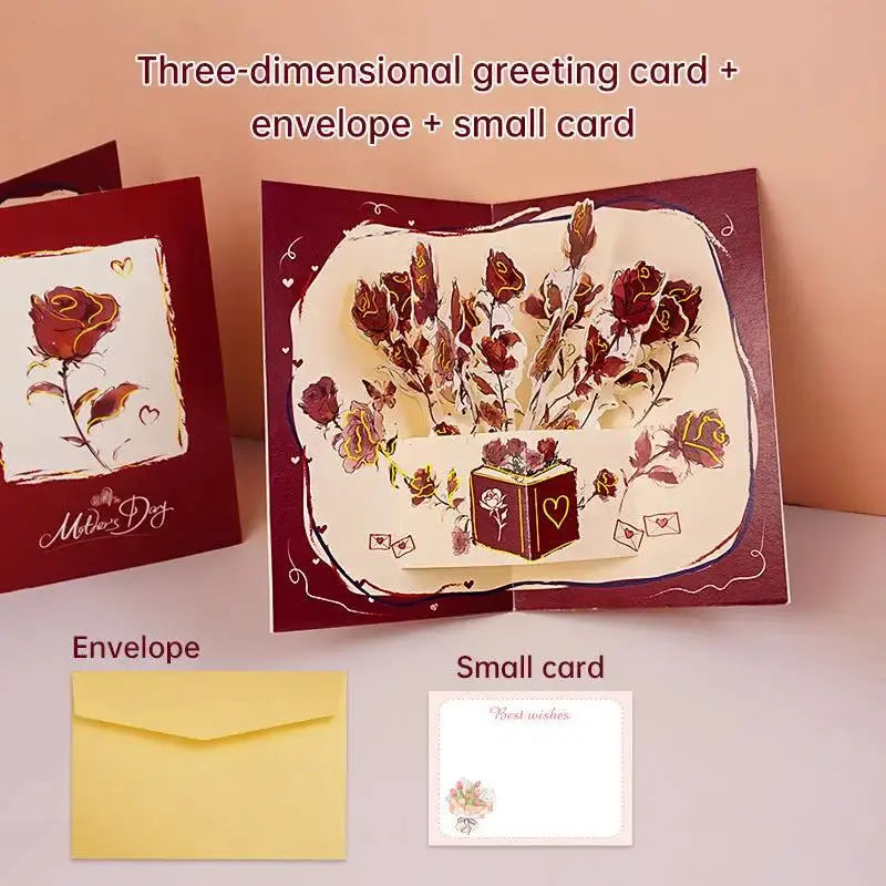Unique 3D Mother's Day Card - Heartfelt Gift for Mom - Cherished Harbor Gifts