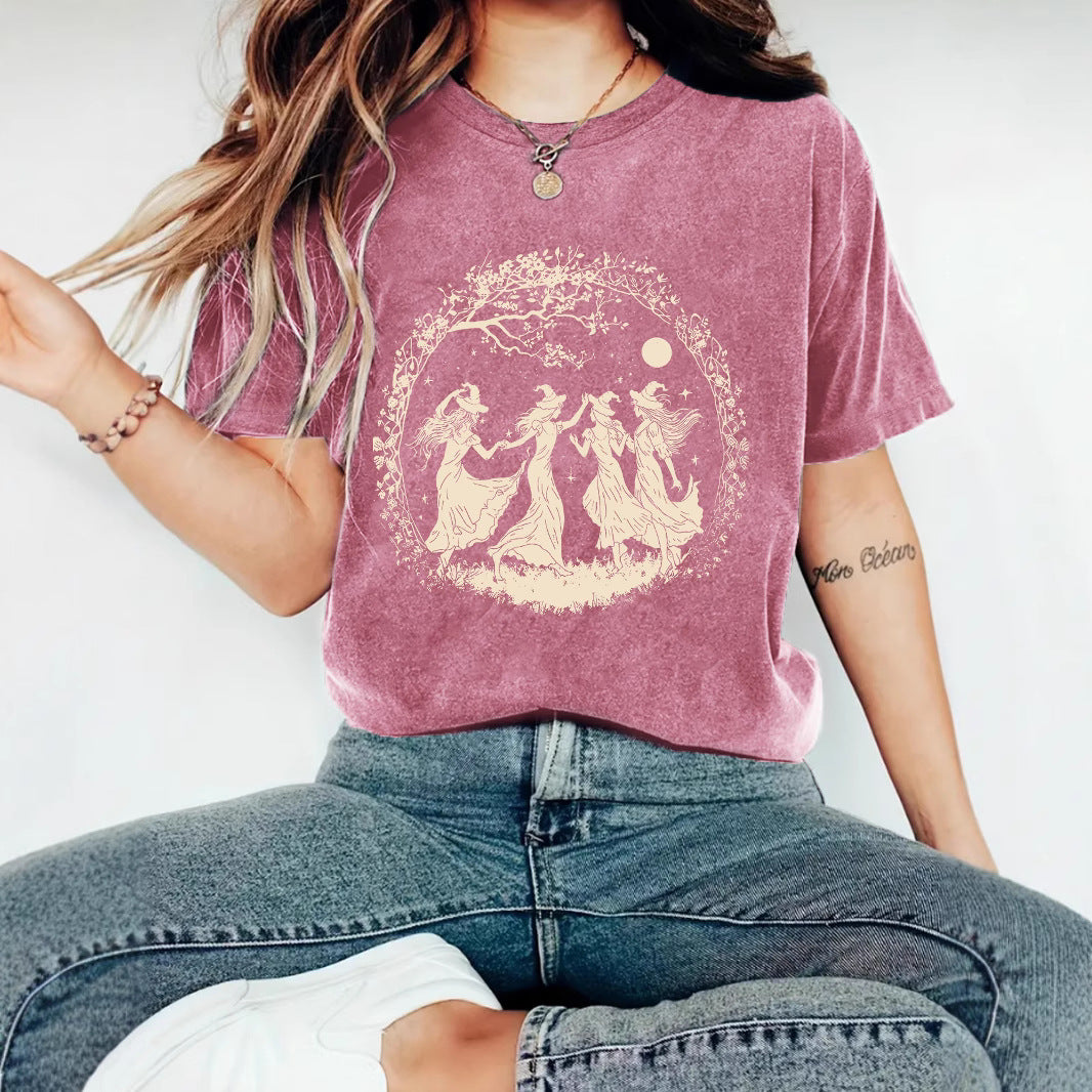 Stylish Women's Halloween T-Shirt for Autumn Fun - Cherished Harbor Gifts