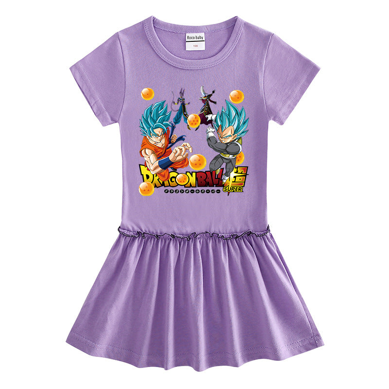 Toddler Girls Summer Dress - Soft Cotton Short Sleeve Style - Cherished Harbor Gifts