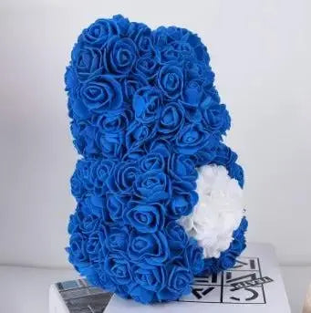 Heart hugging rose bear simulation bouquet as a birthday gift for teddy bears by eprolo