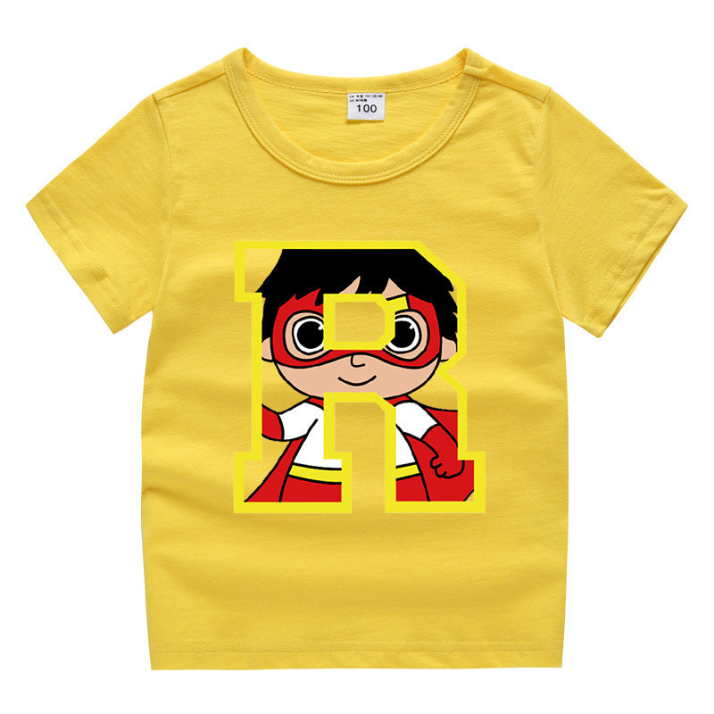 Kids Cartoon T-Shirt for Summer - Unisex Short Sleeve Tee - Cherished Harbor Gifts