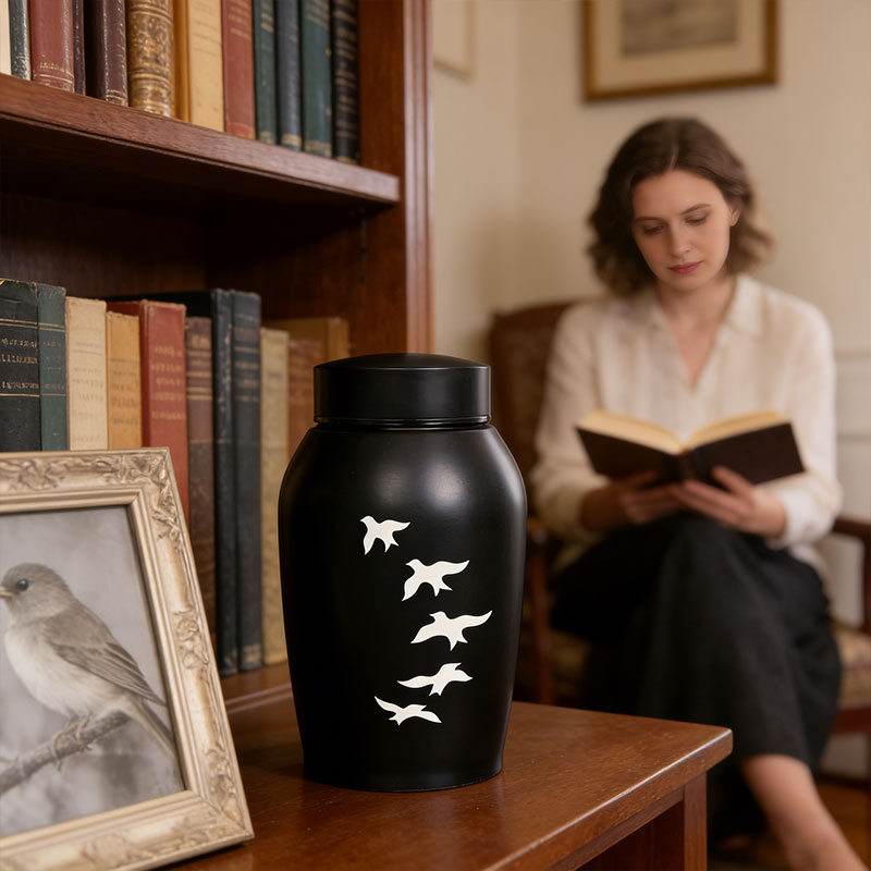 Stainless Steel Pet Urn for Small Pet Ashes - Cherished Harbor Gifts