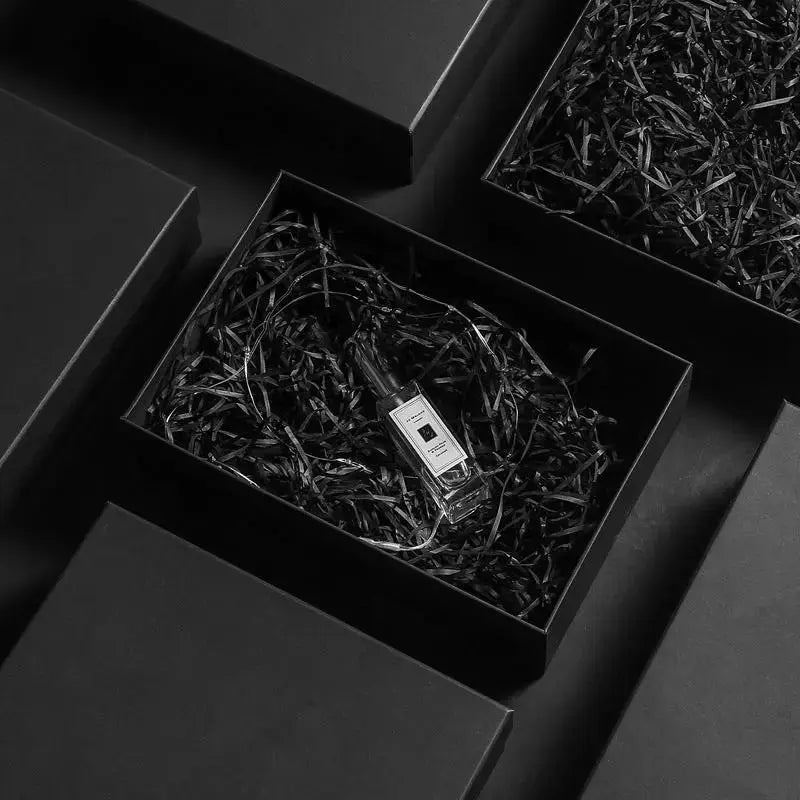 Luxury Black Jewelry Gift Box & Gift Bag | Celestial Star Design Packaging for Earrings, Rings, Lipstick & Graduation Gifts by EPR