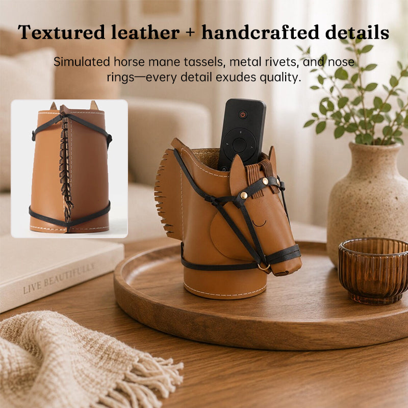 Leather Jewelry Organizer for Makeup and Desk Storage - Cherished Harbor Gifts