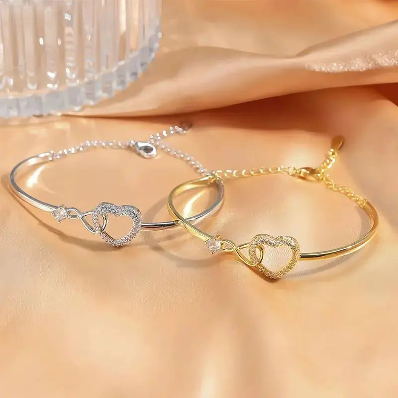 Infinity Heart Bracelet Gift for Daughter with Gift Box by EPR