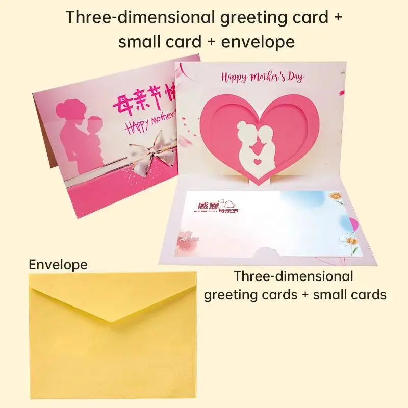 Unique 3D Mother's Day Card - Heartfelt Gift for Mom - Cherished Harbor Gifts