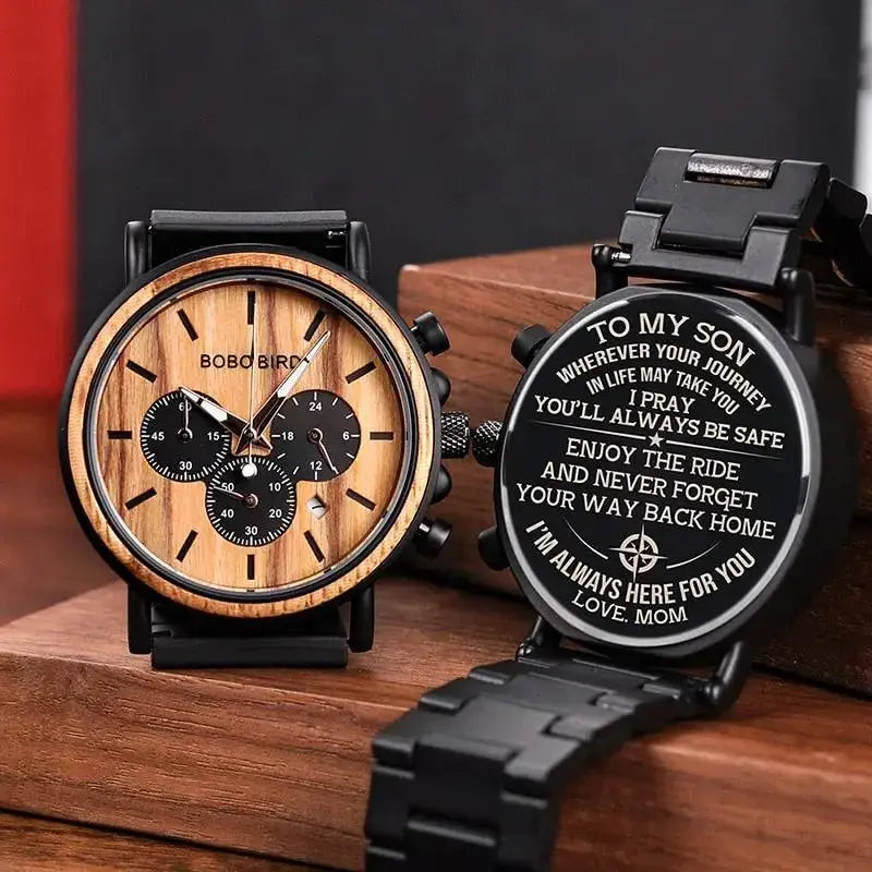 Personalized Engraved Watch Gift for Dad, Son, or Husband by EPR