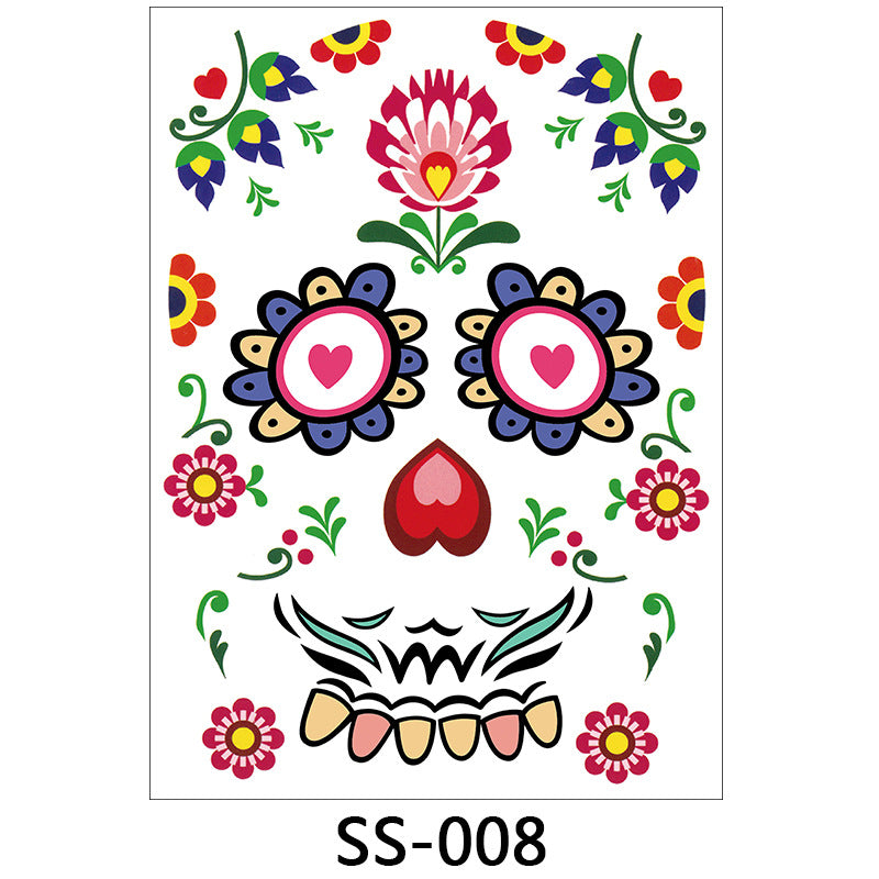 Halloween Face Decals | Spooky Self-Adhesive Costume Makeup Stickers - Cherished Harbor Gifts