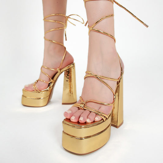 Elegant Women's High Heel Sandals for Summer Occasions - Cherished Harbor Gifts