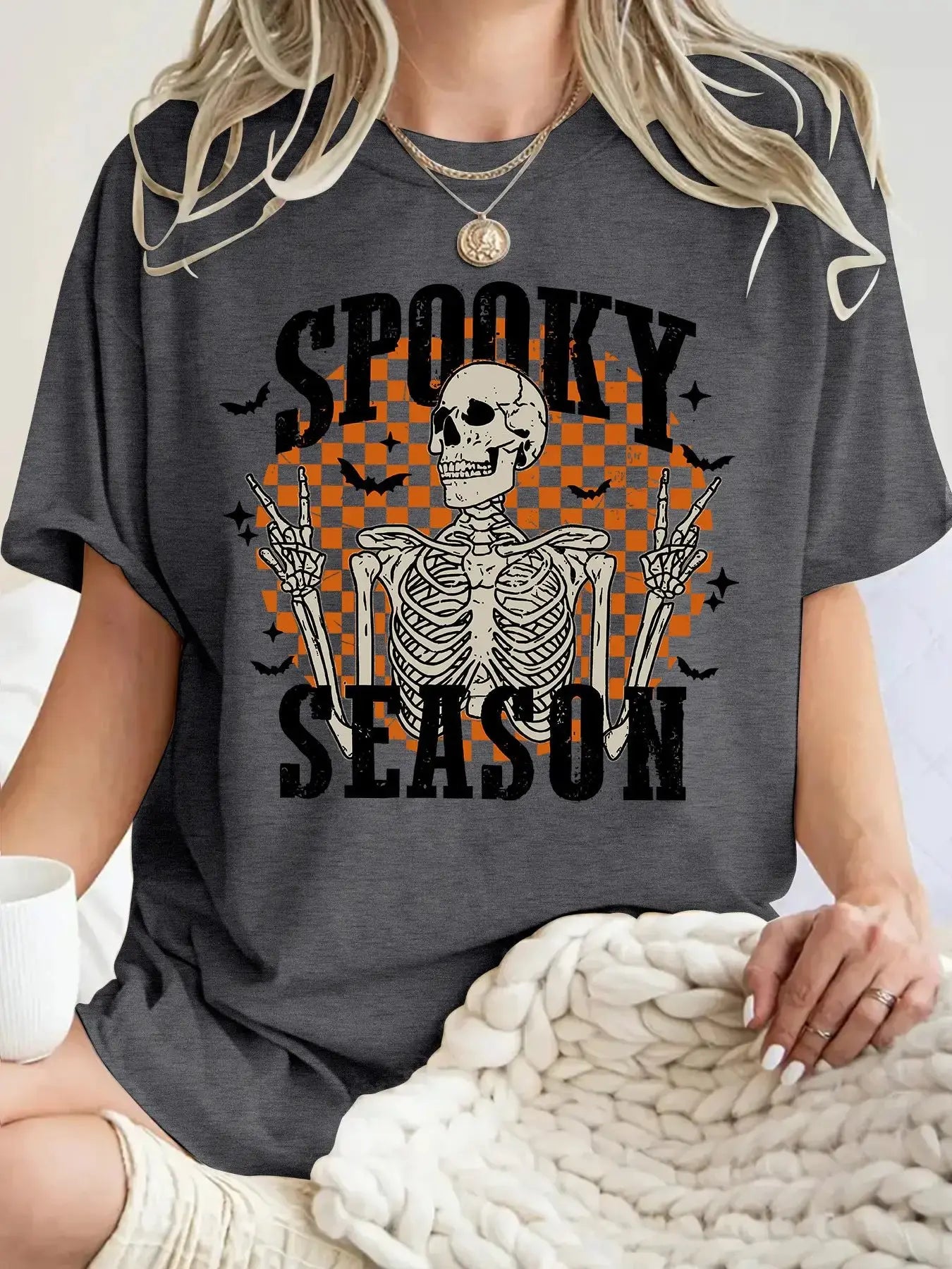 Women’s Stylish Halloween Graphic T-Shirt for Women - Spooky Tee by EPR