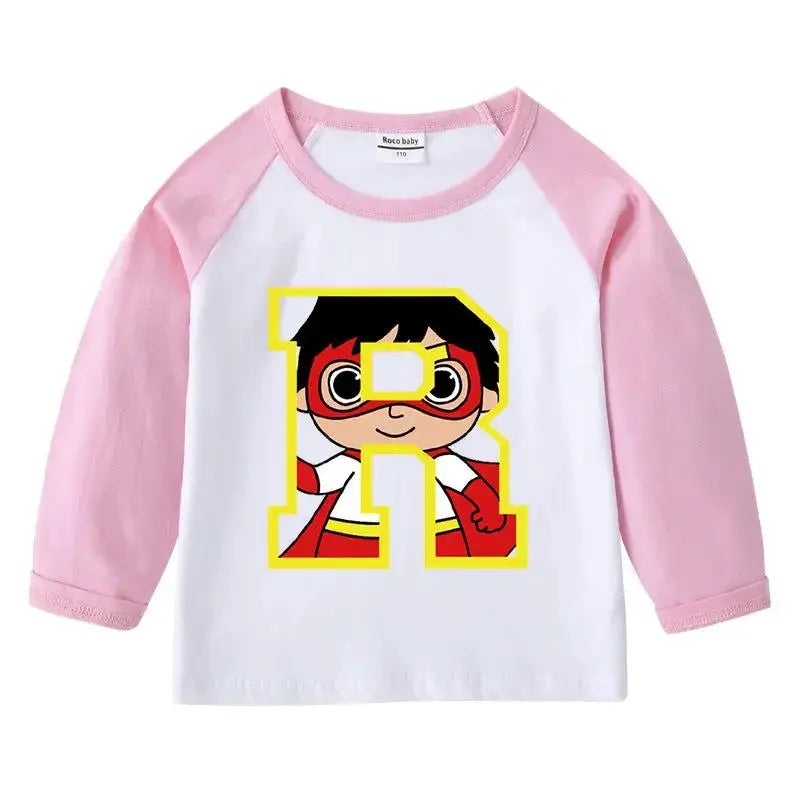 Kids Cartoon Long Sleeve Shirt for Toddlers and Kids by EPR