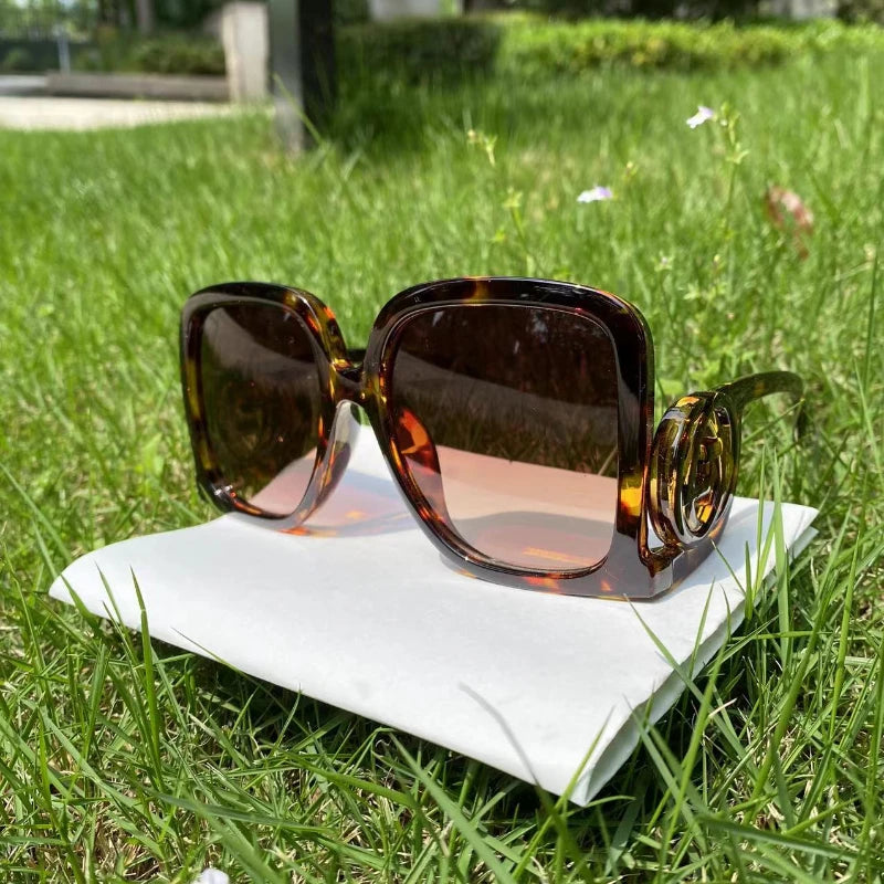 Stylish Oversized Square Sunglasses for Trendy Women - Cherished Harbor Gifts