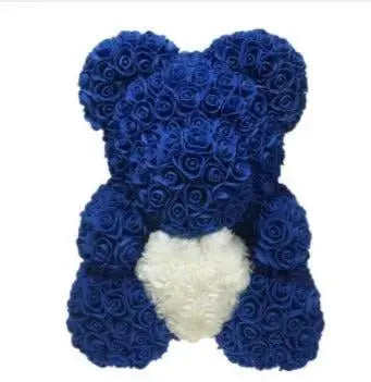 Heart hugging rose bear simulation bouquet as a birthday gift for teddy bears by eprolo