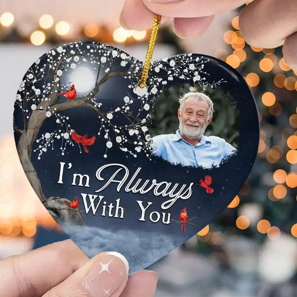 Personalized Christmas Remembrance Gift - Ceramic Ornament by Inkedjoy