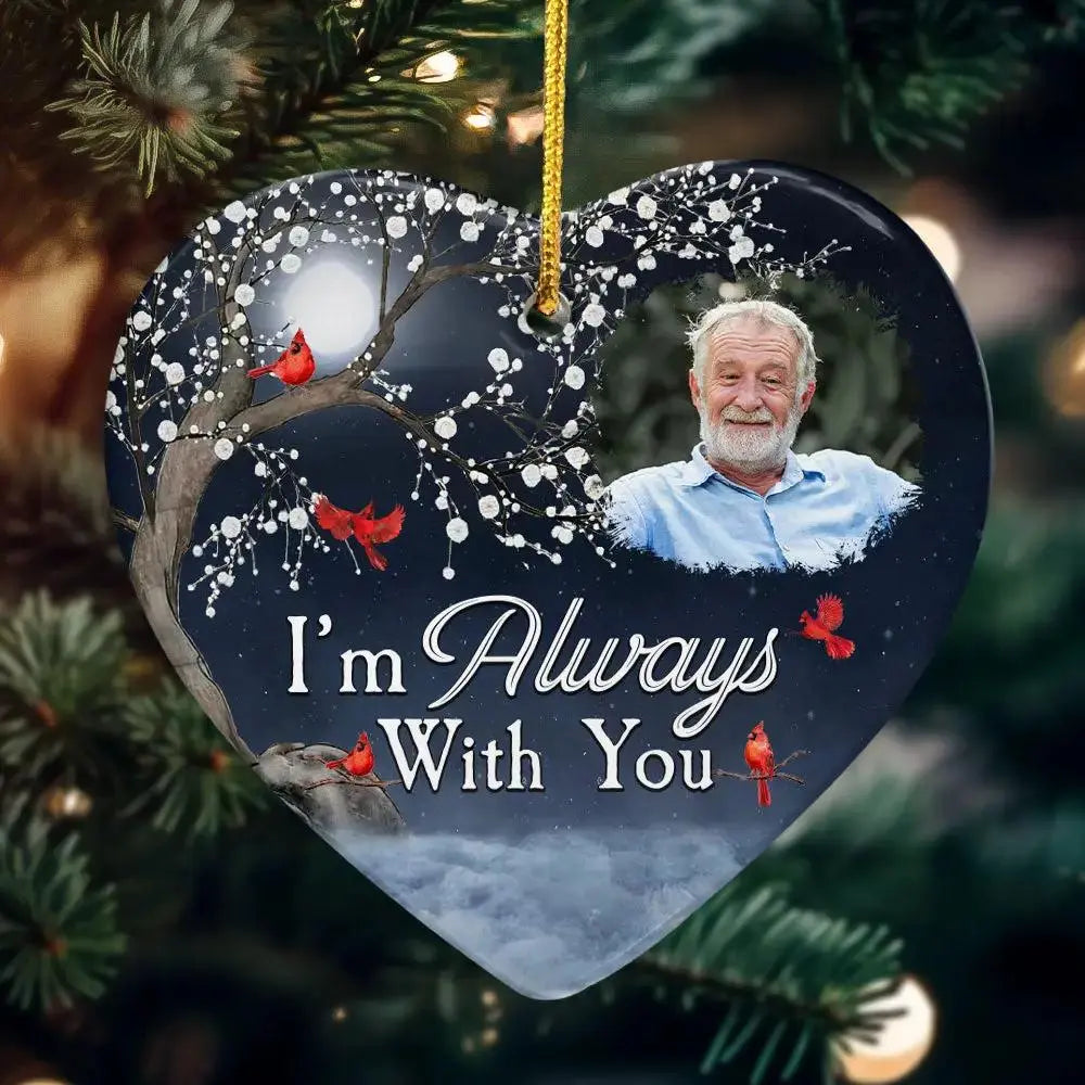 Personalized Christmas Remembrance Gift - Ceramic Ornament by Inkedjoy