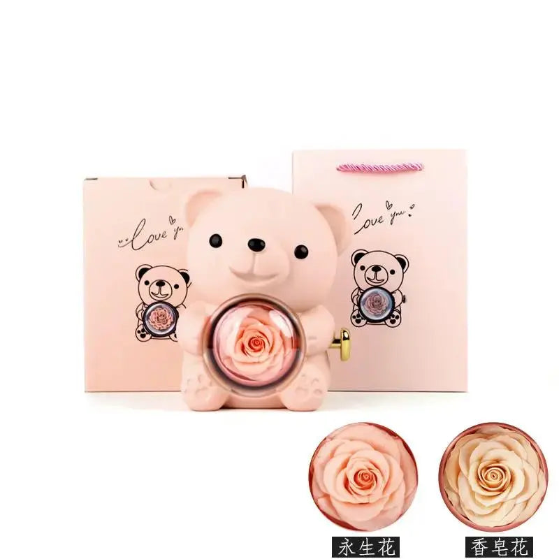Romantic Teddy Bear Gift Jewelry Box with Necklace & Ring by EPR
