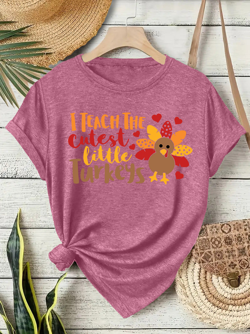 Stylish Women's Thanksgiving T-Shirt for Autumn Celebrations - Cherished Harbor Gifts