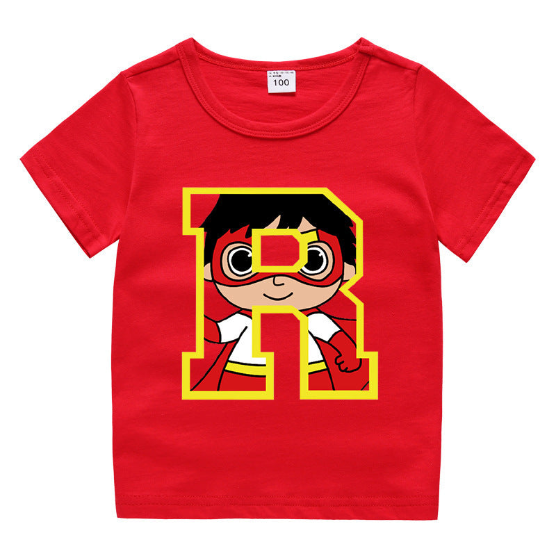 Kids Cartoon T-Shirt for Summer - Unisex Short Sleeve Tee - Cherished Harbor Gifts
