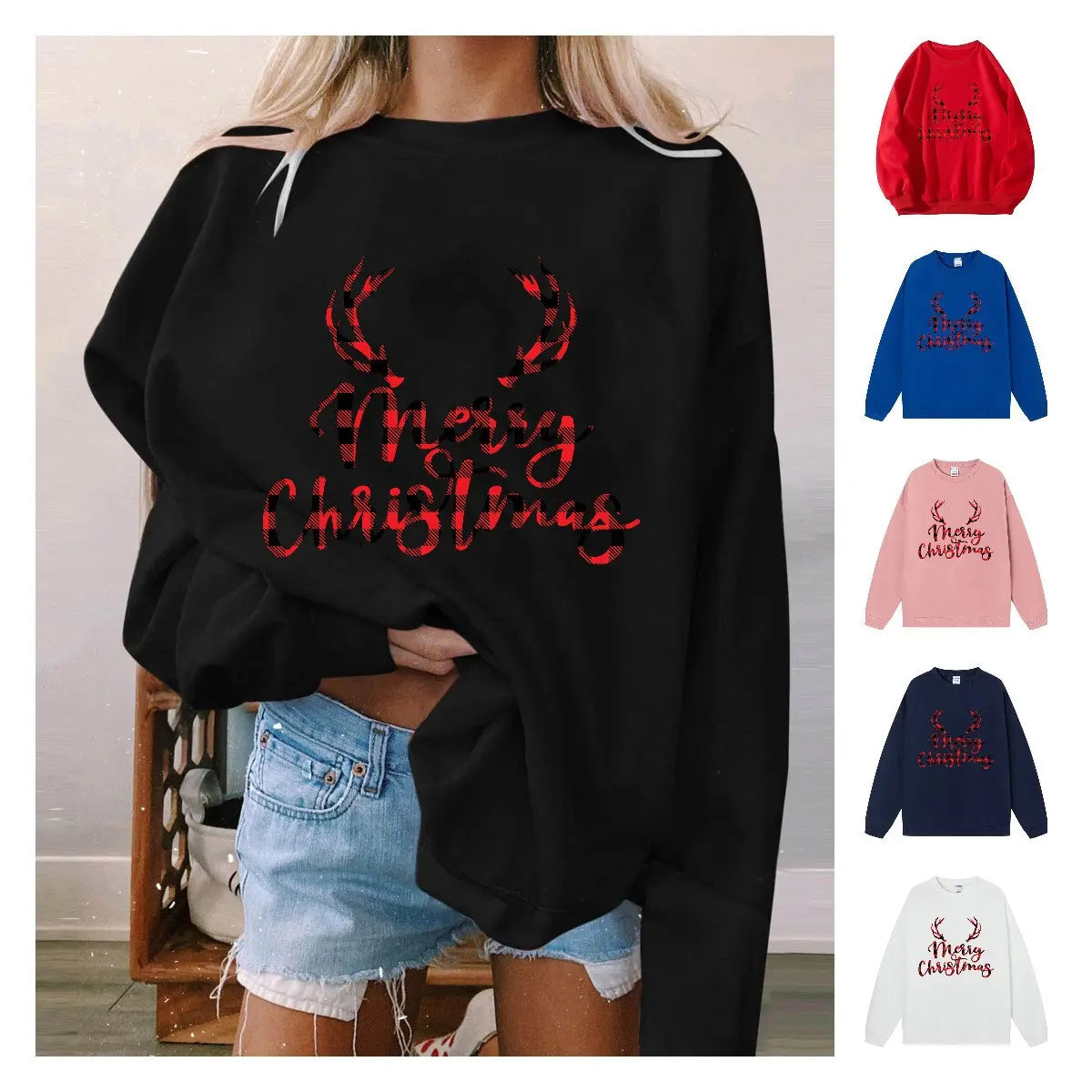 Cozy Christmas Graphic Sweatshirt for Girls' Holiday Style by EPR