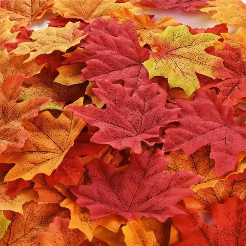 300-Piece Artificial Maple Leaves Decor for Thanksgiving by EPR