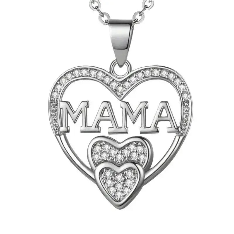 Heart-Shaped MAMA Necklace Gift for Mother's Day Jewelry by EPR