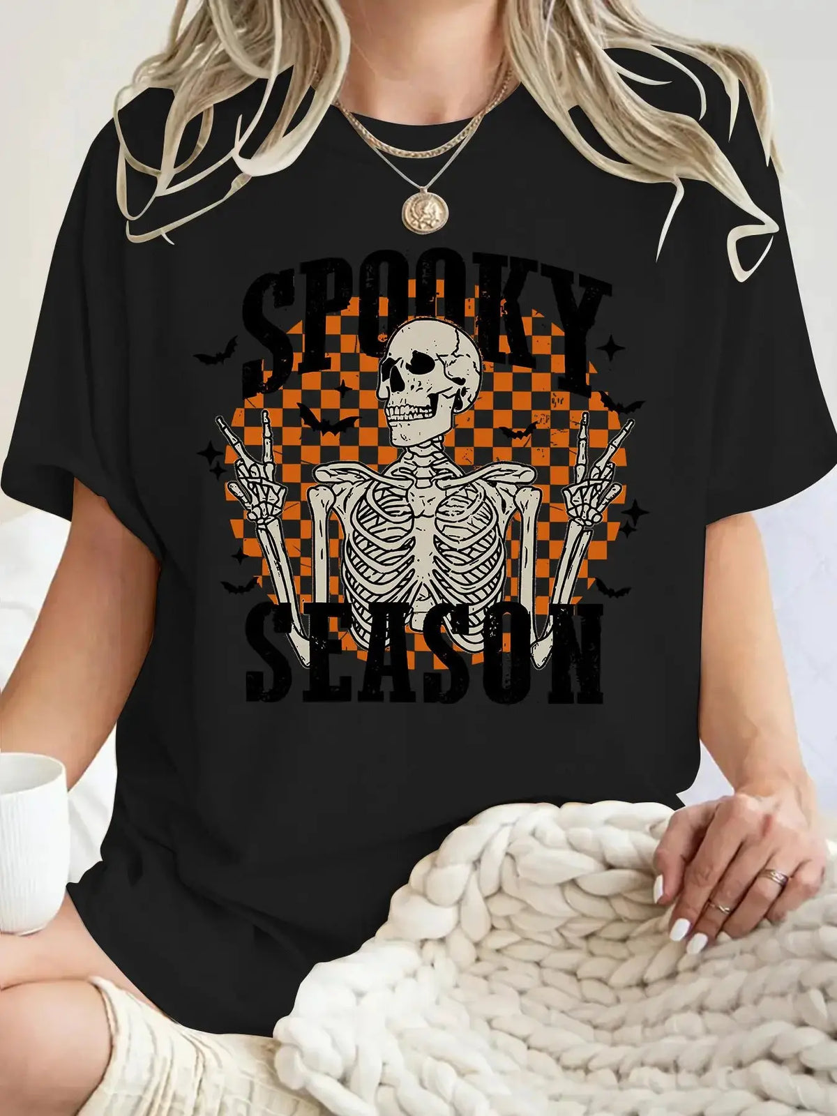 Women’s Stylish Halloween Graphic T-Shirt for Women - Spooky Tee by EPR