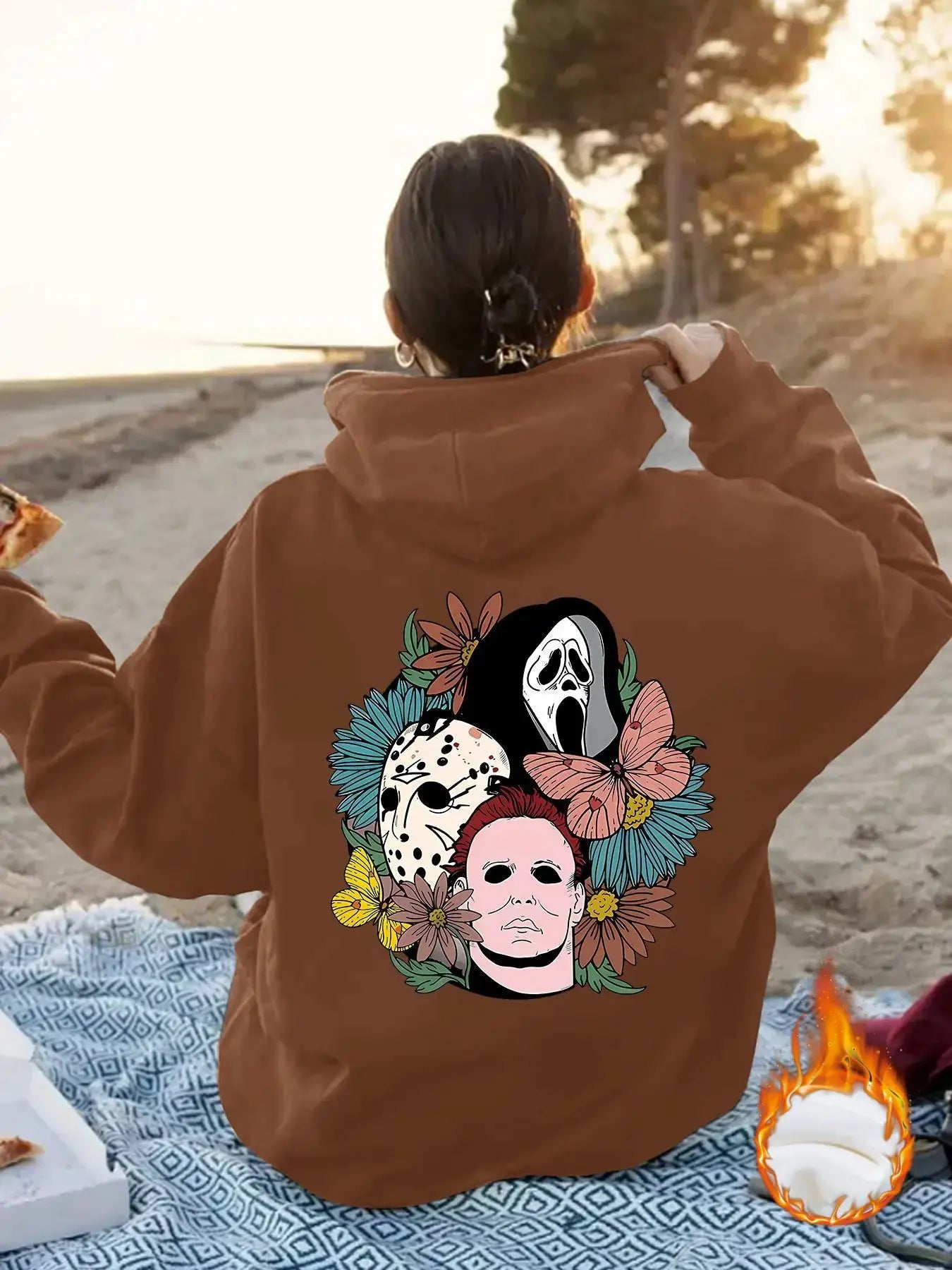 Women’s Cozy Halloween Gifts: Women’s Oversized Graphic Hoodie by EPR