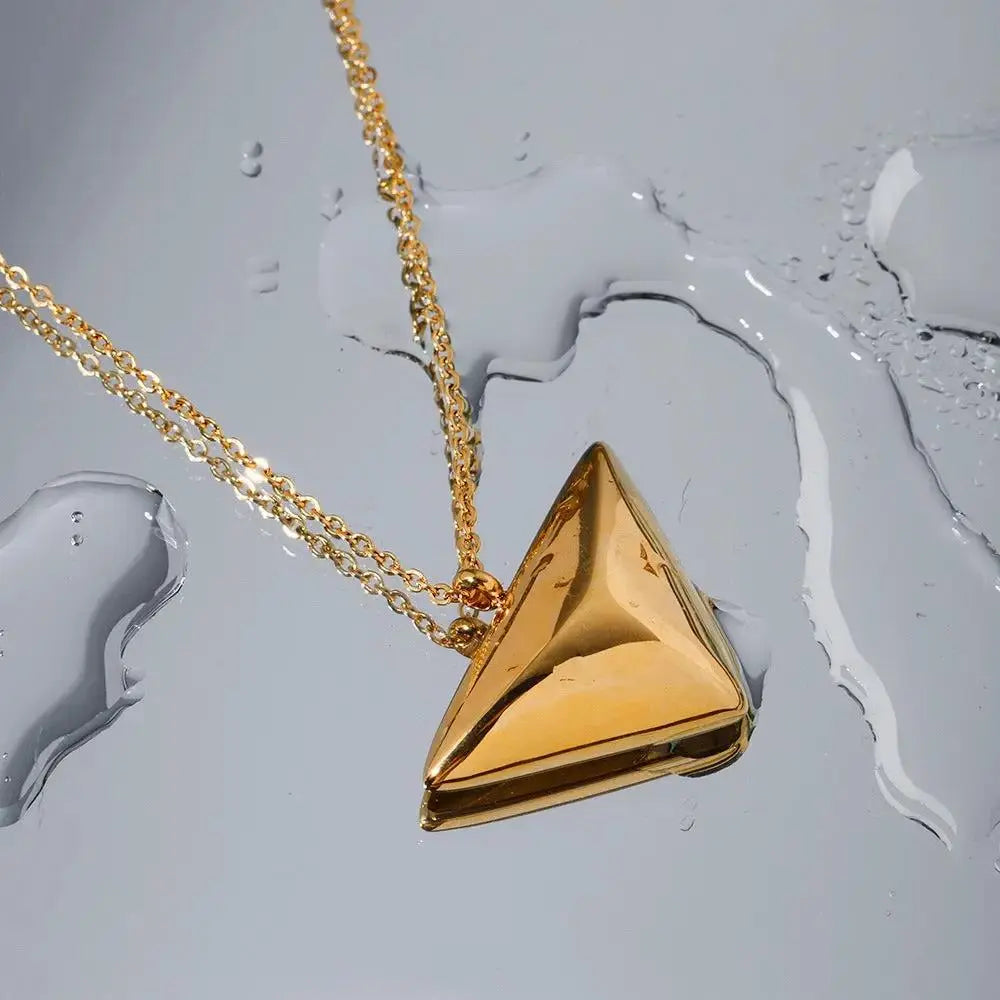 Triangle pendant necklace jewelry simple design jewelry by eprolo
