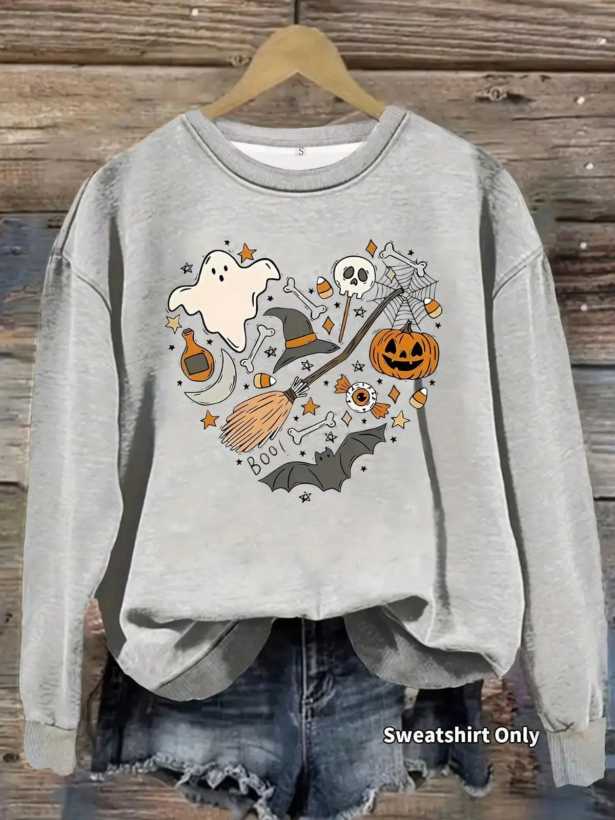 Cozy Halloween Pumpkin Sweatshirt for Women - Fall Pullover by EPR