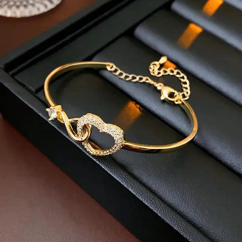 Infinity Heart Bracelet Gift for Daughter with Gift Box by EPR