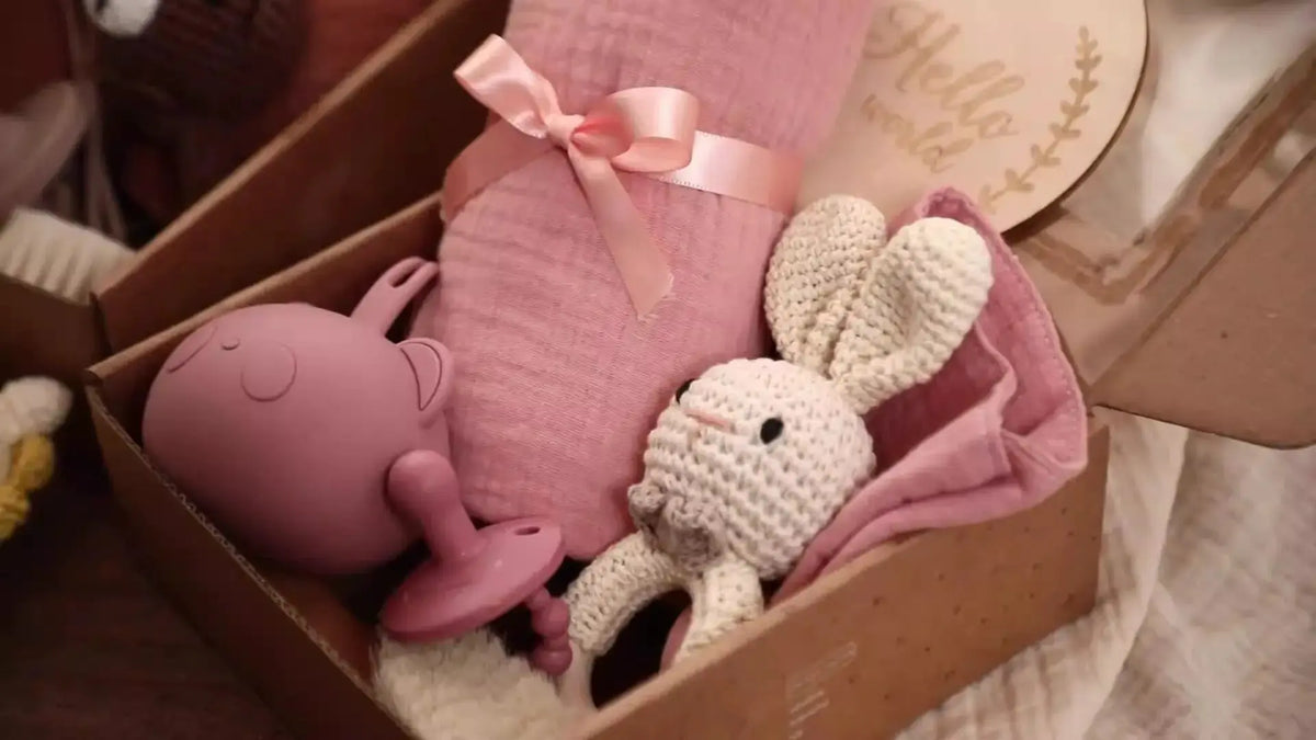 Bamboo Cotton Baby Grooming Gift Set for Newborn Essentials by EPR