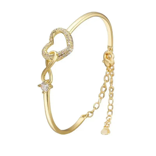 Infinity Heart Bracelet Gift for Daughter with Gift Box by EPR