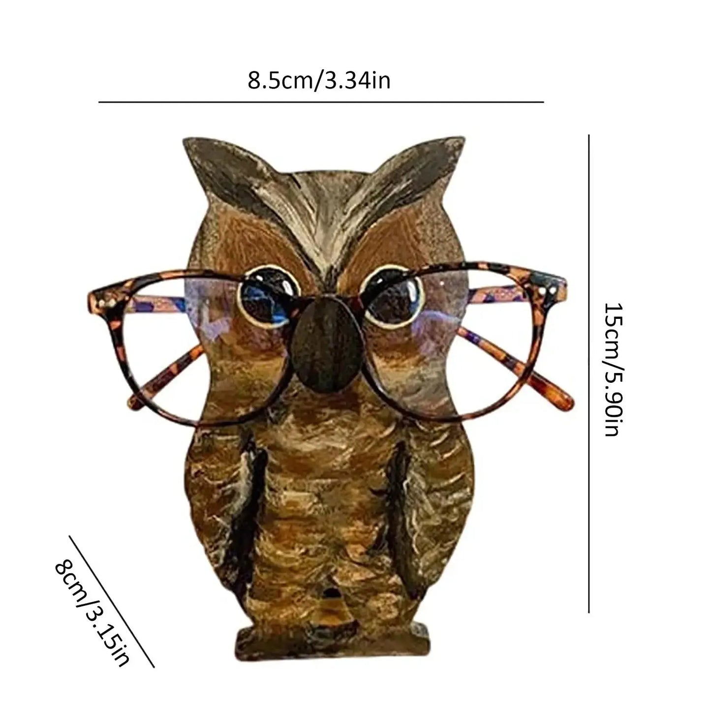 Wooden Animal Glasses Holder Stand – Cute Corgi Cat Sloth Eyeglass Display Gift by EPR
