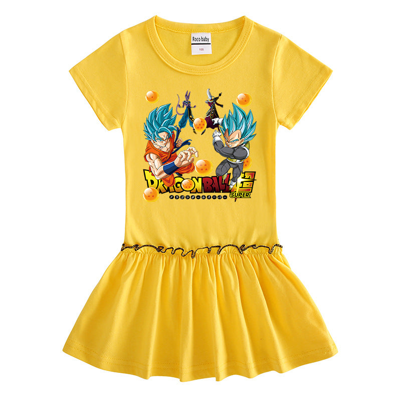 Toddler Girls Summer Dress - Soft Cotton Short Sleeve Style - Cherished Harbor Gifts