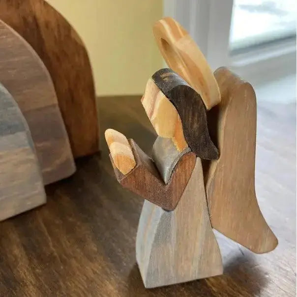 Wooden Easter Resurrection Scene | Christian Empty Tomb Décor with Angel by EPR