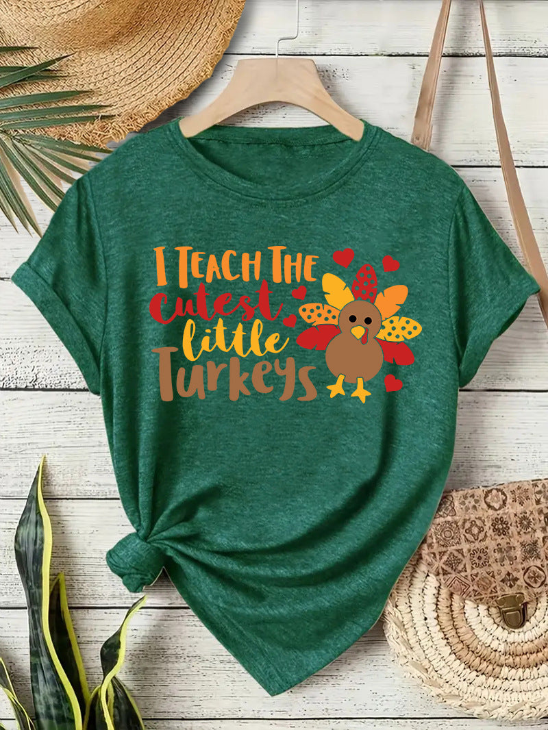 Stylish Women's Thanksgiving T-Shirt for Autumn Celebrations - Cherished Harbor Gifts