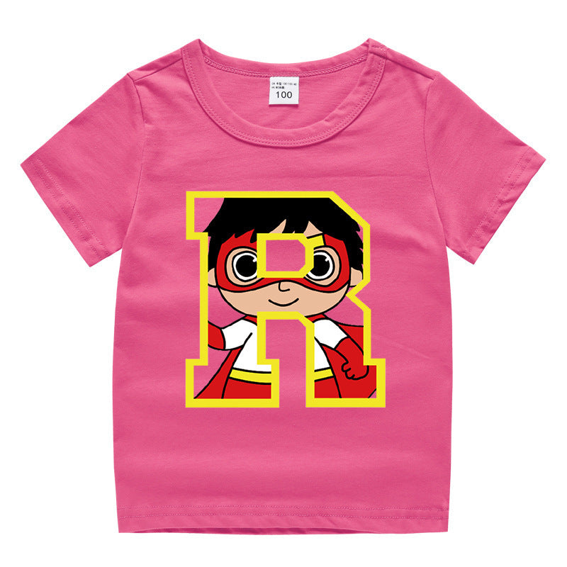 Kids Cartoon T-Shirt for Summer - Unisex Short Sleeve Tee - Cherished Harbor Gifts