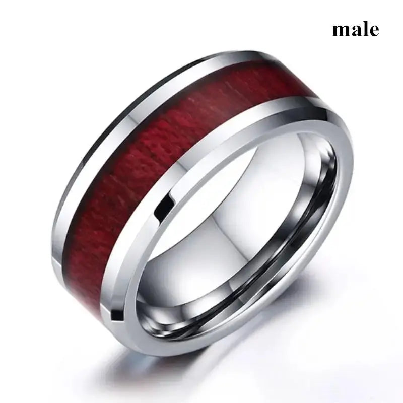 Brown Red Couples Engagement Ring for Romantic Gifts by EPR