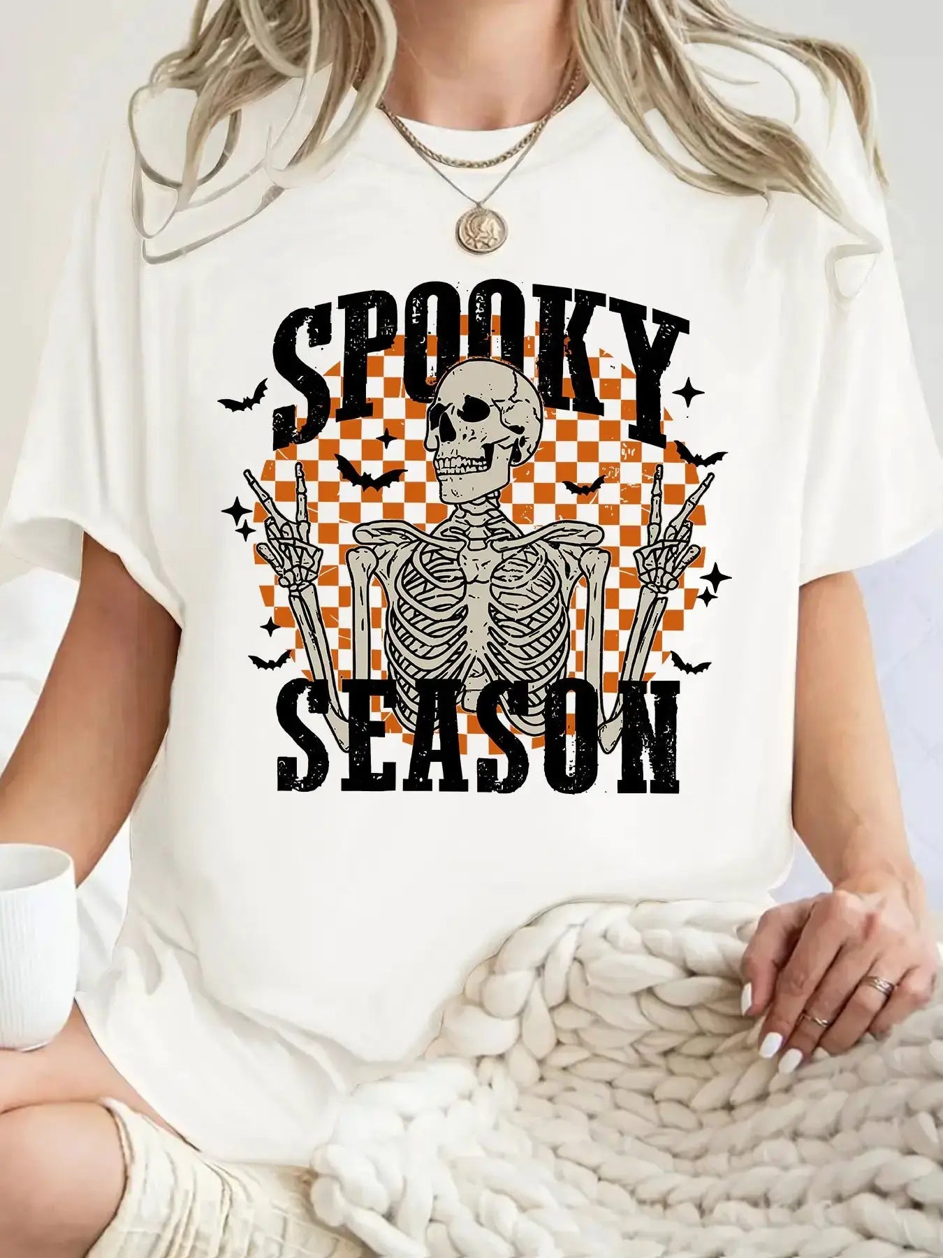 Women’s Stylish Halloween Graphic T-Shirt for Women - Spooky Tee by EPR