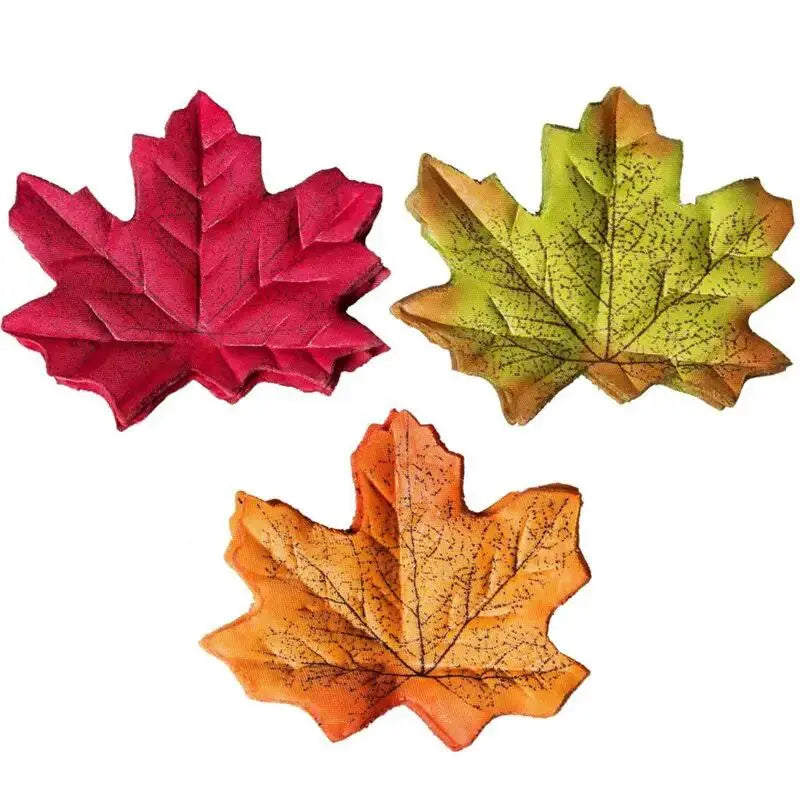 300-Piece Artificial Maple Leaves Decor for Thanksgiving by EPR